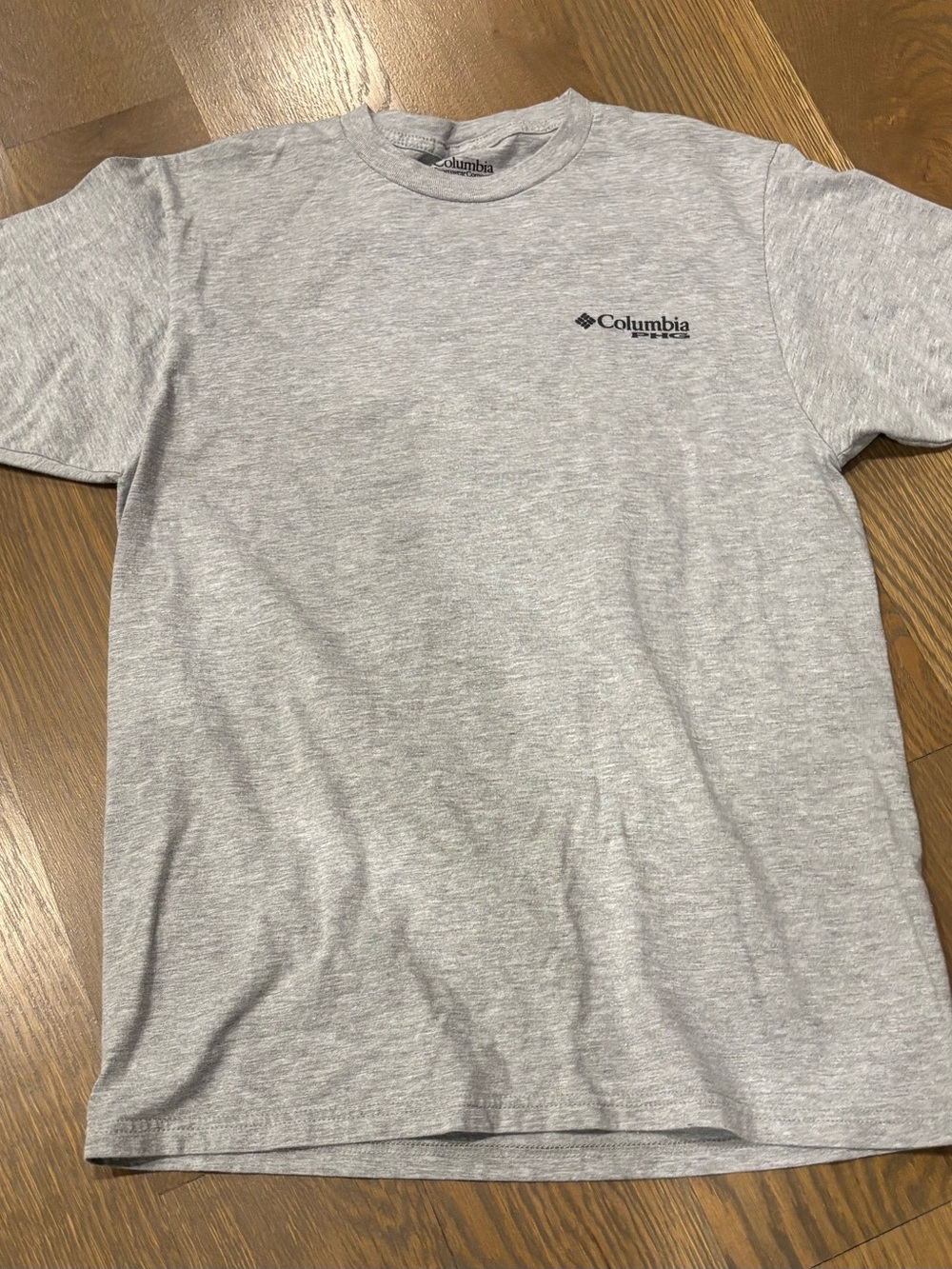 Columbia Medium Light Gray Heather Short Sleeve Logo Tee